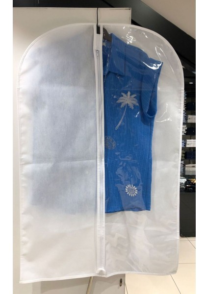 Şeffaf Kumaş Takım Elbise Kılıfı, 60x100 cm, Beyaz, Koruyucu Hurç fiyatları