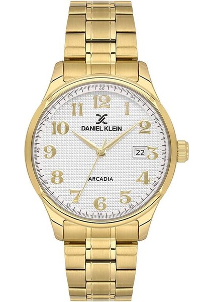 Klasik Çelik Kordonlu Gold Renk 41 mm DK.1.14050 Erkek Kol Saati