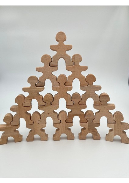 montessori Denge Oyuncağı, Insan Denge Seti, Eğitici Ahşap Oyuncak1 Adet