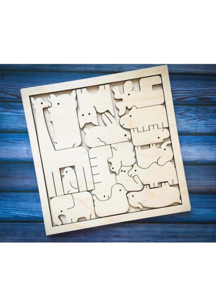 36 Parça Hayvanlar Puzzle1 Adet