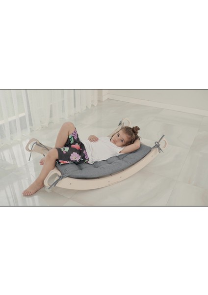 Luxuryahşap Montessori Ark | Yastıklı Çocuk Denge Spor Arkı | Eğitici Montessori Oyun Seti1 Adet fiyatları