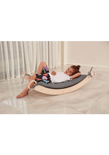 Luxuryahşap Montessori Ark | Yastıklı Çocuk Denge Spor Arkı | Eğitici Montessori Oyun Seti1 Adet modelleri