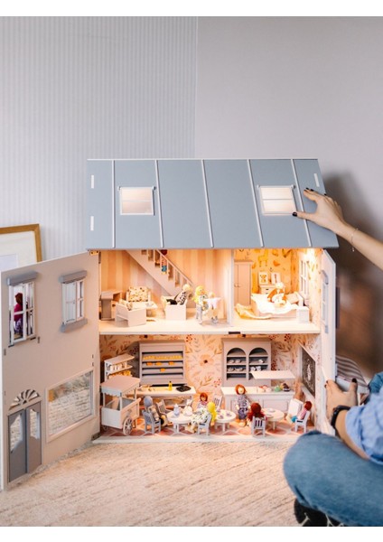 house Of Rome Dollhouse Ahşap Çocuk Oyun Evi1 Adet