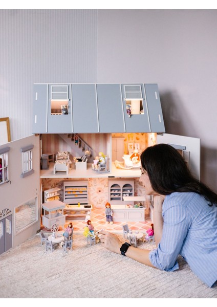house Of Rome Dollhouse Ahşap Çocuk Oyun Evi1 Adet
