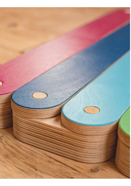 ahşap Renkli Denge Kirişi, Denge Tahtası, Çocuk Aktivite Oyuncağı Wood Balance Beam1 Adet modelleri