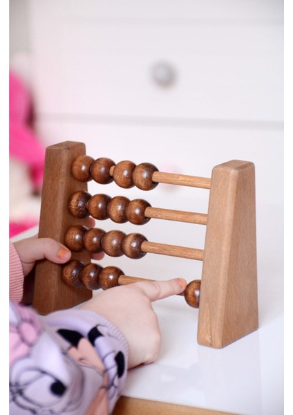 Ahşap Abaküs Oyuncak, Montessori Toys, Çocuk ve Odası Ahşap DEKOR-50161 Adet