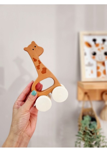 İlk Oyuncağı Hediye Oyuncak Bebek Odası Dekor Sevimli Zürafa Oyuncak 1 Adet