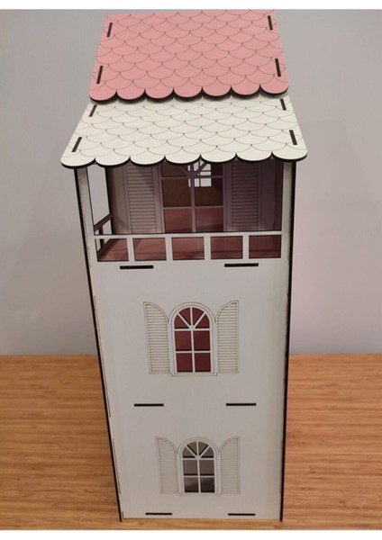 Luxuryahşap Rüya Hayal Oyun Evi Portatif Oyuncak Barbi Bebek Büyük 80CM1 Adet