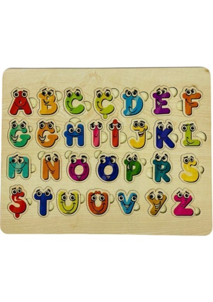 eğitici Öğretici Renkli Ahşap Bul Tak 2li Set Alfabe Harfler ve Sayılar Eşleştirme Oyunu Puzzle1 Adet fiyatları