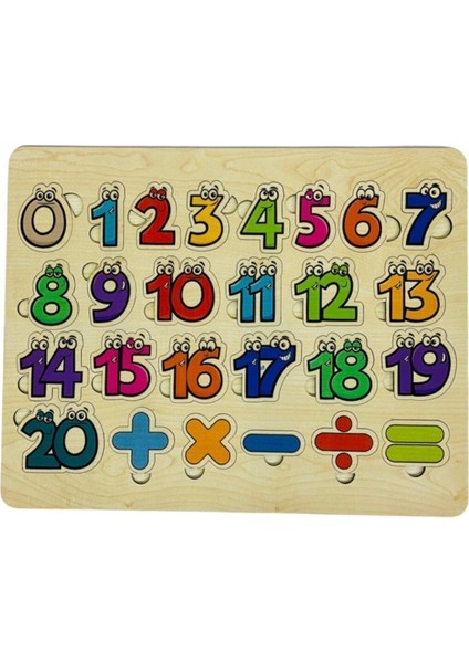 eğitici Öğretici Renkli Ahşap Bul Tak 2li Set Alfabe Harfler ve Sayılar Eşleştirme Oyunu Puzzle1 Adet fırsatları