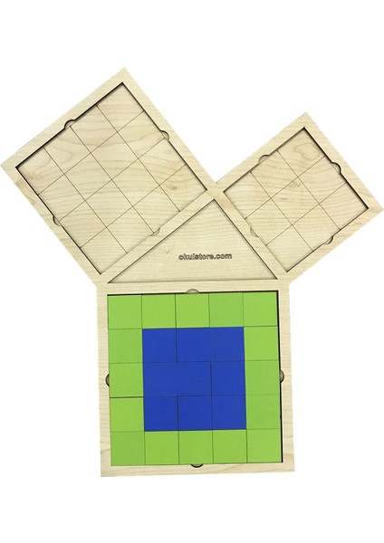 pisagor Teoremi Ispatı Alan Yöntemi Geometri Matematik Eğlenerek Öğreten Zeka Oyunları1 Adet