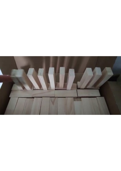 ahşap Büyük Domino Taşları 50 Adet,1 Adet