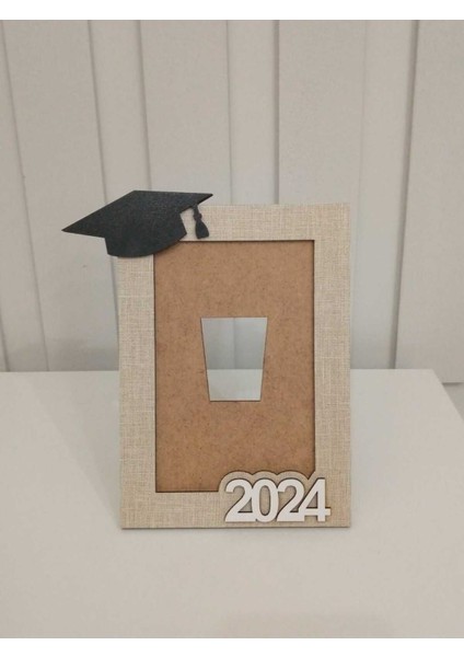 15 Adet Karne Hediyesi Öğrenci Ahşap Çerçeve 2024 Kep Mezuniyet Resim Ve Fotoğraf Çerçevesi 1 Adet