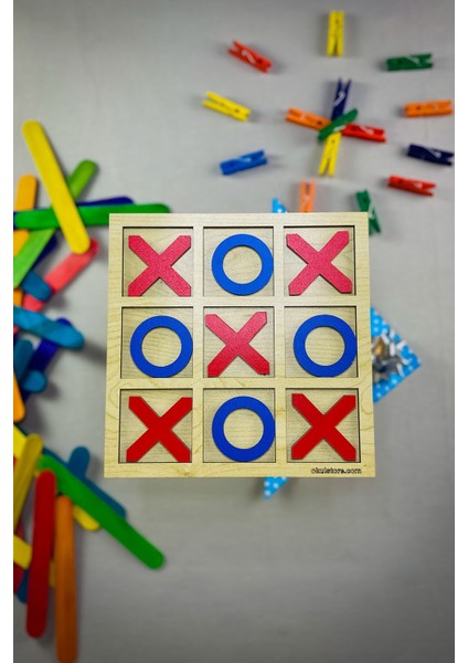 sos Oyunu Xox Tic Tac Toe Oxo, Xox 2 Kişilik Zevkli Eğlenceli Oyunlar Serisi Ahşap Üst Kaliteli1 Adet