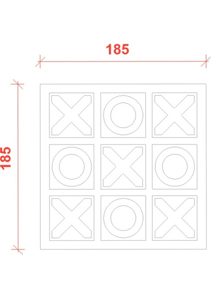 sos Oyunu Xox Tic Tac Toe Oxo, Xox 2 Kişilik Zevkli Eğlenceli Oyunlar Serisi Ahşap Üst Kaliteli1 Adet