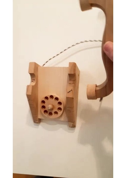 Luxuryahşap Oyuncak Nostaljik Çevirmeli Telefon1 Adet