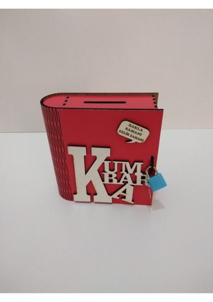 ahşap Kitap Görünümlü Dekoratif Kumbara1 Adet