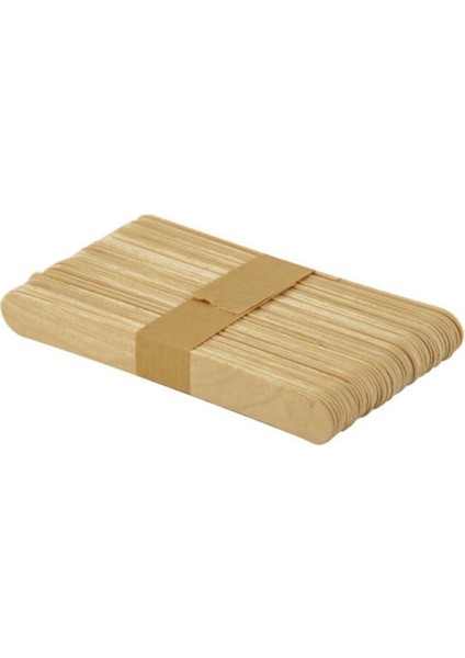 naturel Ahşap Renkli Dondurma Çubuğu 15 Cm, 50 Adet1 Adet
