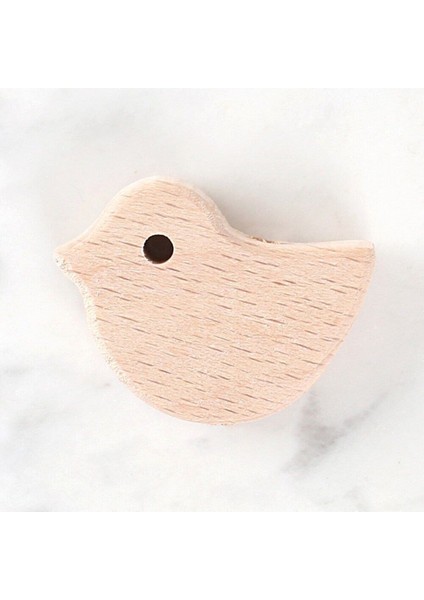 loren Crafts Kuş Figürlü Ahşap Boncuk1 Adet