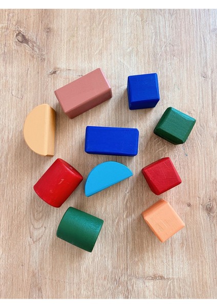 montessori Eğitici Oyuncak, Ahşap Küpler Eğitici Açık Uçlu Oyuncak - El Yapımı1 Adet