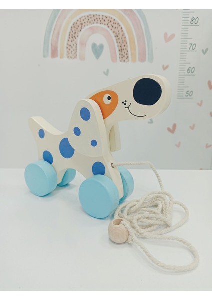 Ahşap Oyuncak Sevimli Köpek Oyuncak Bebek Hediyesi Oyuncak Eğlenceli Oyuncak 1 Adet
