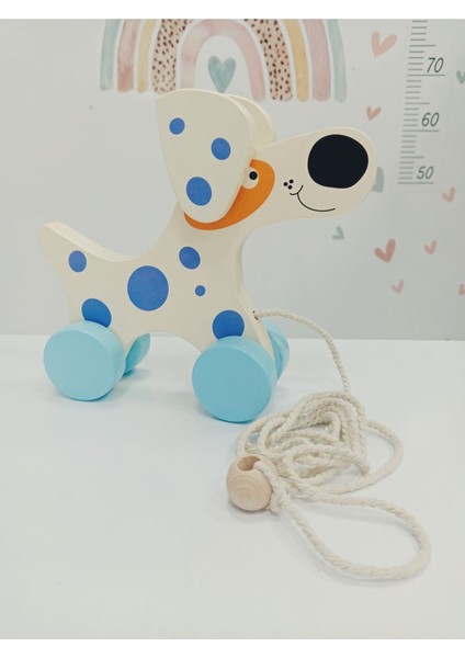 Ahşap Oyuncak Sevimli Köpek Oyuncak Bebek Hediyesi Oyuncak Eğlenceli Oyuncak 1 Adet