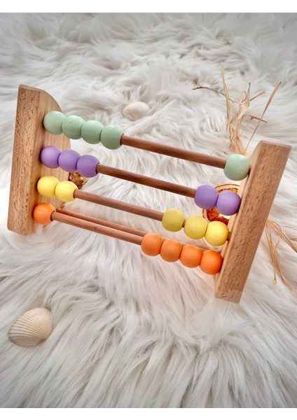 doğal Ahşap Organik Montessori Abaküs Oyuncak Matematik Zeka Bebek Çocuk Odası Dekor Hediyelik1 Adet fiyatları