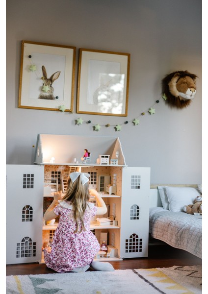 house Of London Dollhouse Ahşap Çocuk Oyun Evi1 Adet