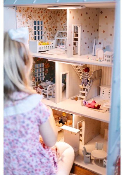 house Of London Dollhouse Ahşap Çocuk Oyun Evi1 Adet