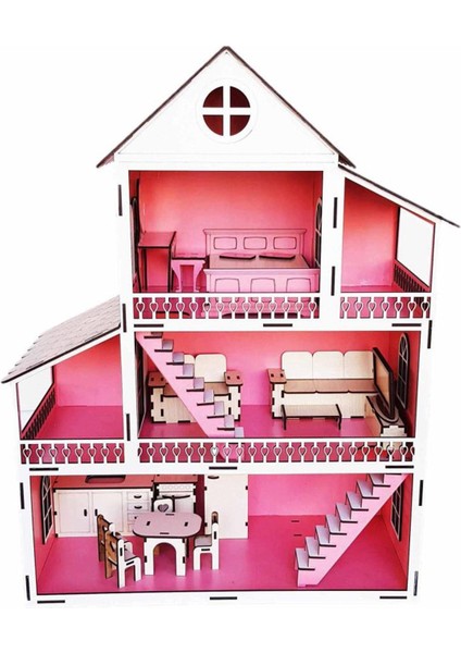 Luxuryahşap Oyuncak Ev Portatif Bebek Evi Lol Bebek Barbie Uyumlu1 Adet fiyatları