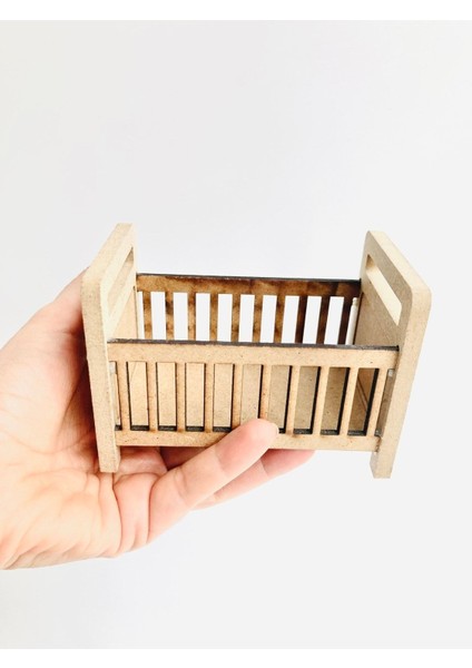ahşap Oyuncak Bebek Beşiği Boyasız1 Adet fırsatları