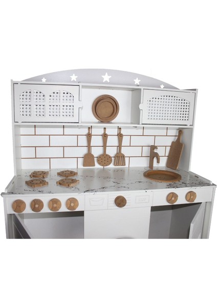 ahşap Oyuncak Mutfak(Ledli-Hazeranlı)1 Adet