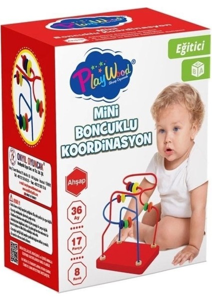 ahşap Mini Boncuklu Koordinasyon1 Adet