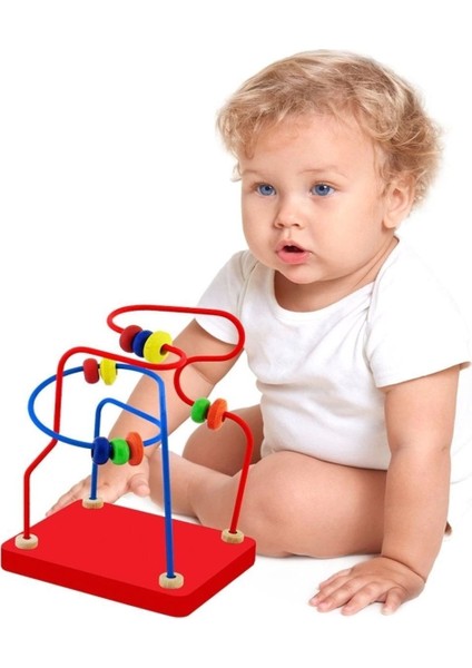 ahşap Mini Boncuklu Koordinasyon1 Adet