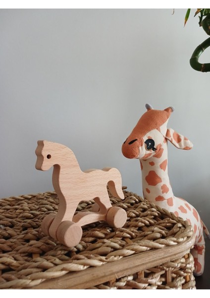 Luxurybebek,çocuk At Eğitici Ahşap Oyuncak1 Adet