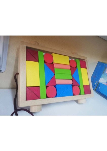 arabalı Blok Anaokulu Montessori Kavram Oyuncak Geometrik Şekiller Renkli Eğitim Blokları1 Adet modelleri