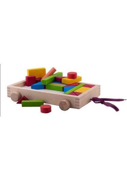 arabalı Blok Anaokulu Montessori Kavram Oyuncak Geometrik Şekiller Renkli Eğitim Blokları1 Adet fırsatları