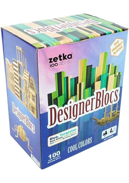 zetka Desinger Blocks 100 Parça 3+ Yaş 1+ Oyuncu1 Adet