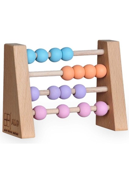 Ahşap Abaküs Oyuncak, Montessori Toys, Çocuk ve Odası Ahşap DEKOR-50091 Adet