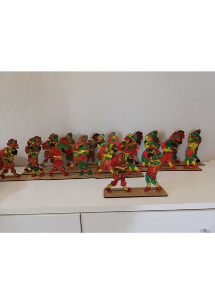 ahşap Boyanabilir Hacivat-Karagöz1 Adet