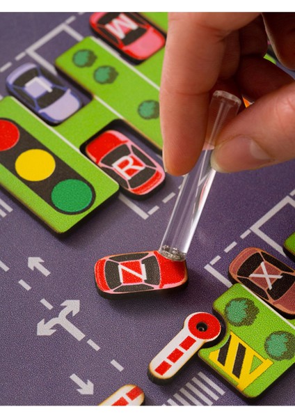 Luxurymanyetik Ahşap Alfabe - Montessori Eğitim Tahtası - Ince Motor Beceri Oyuncağı1 Adet