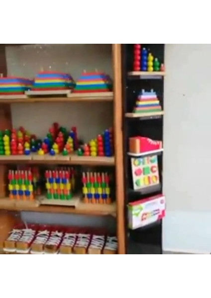 ahşap Oyuncak Özel Eğitim Anaokulu Materyalleri 7 Li Set1 Adet