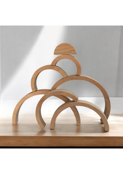 ahşap Gökkuşağı Montessori Set1 Adet