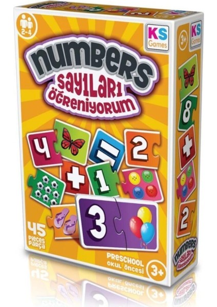 numbers | Sayıları Öğreniyorum 45 Parça Okul Öncesi1 Adet