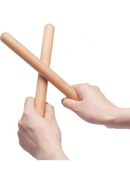 ahşap Ritim Çubuğu 1 Çift 30 cm Mavi1 Adet