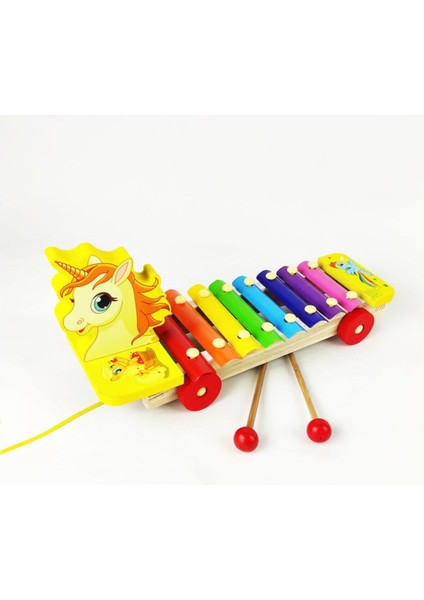 Unicorn Başlıklı Arabalı Ksilefon Selefon1 Adet