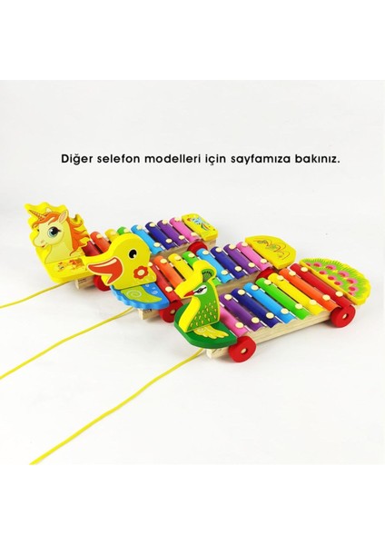 Unicorn Başlıklı Arabalı Ksilefon Selefon1 Adet