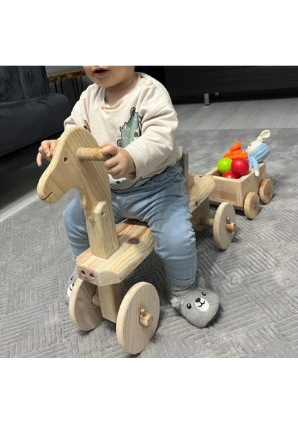 Luxurydoğal Ahşap Yürüteç Bisiklet1 Adet