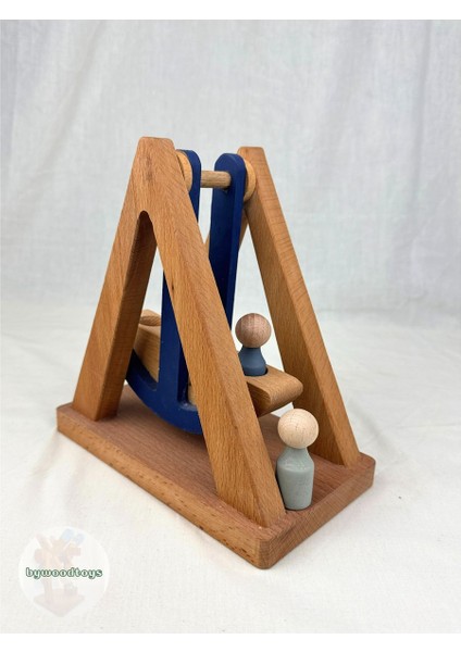 Luxurybywoodtoys Gondol Organik Doğal Ahşap Oyuncak1 Adet