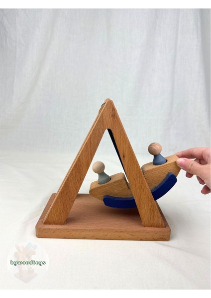 Luxurybywoodtoys Gondol Organik Doğal Ahşap Oyuncak1 Adet fiyatları